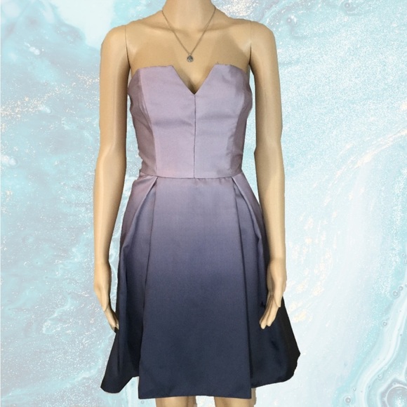 Betsy & Adam Ombre Cocktail Dress - Picture 1 of 4